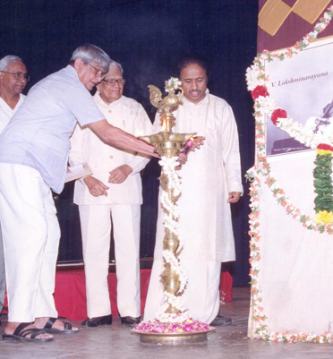 The government of India released a commemorative stamp in honor of Prof. V. Lakshminarayana.